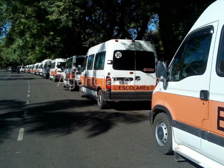 Movilización de los transportistas de personas con discapacidad