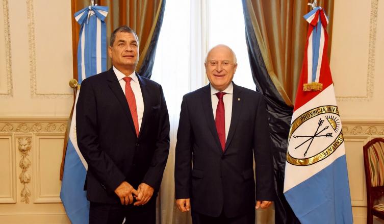 Lifschitz se reunió con el expresidente de Ecuador 