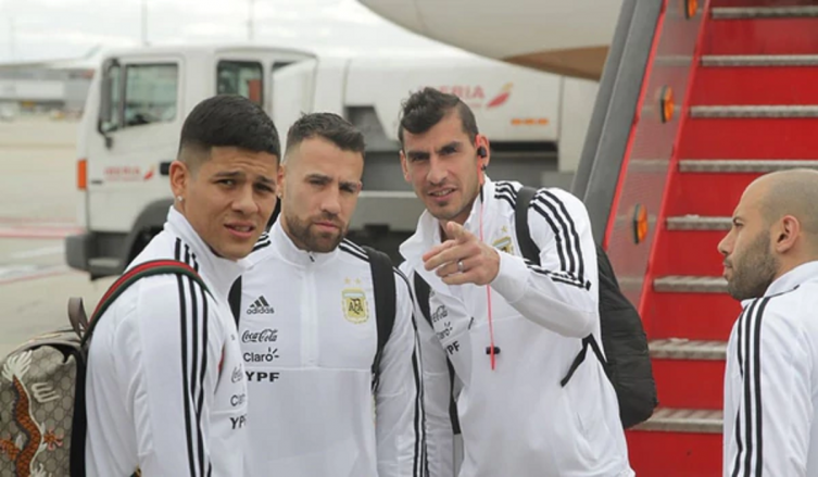 Argentina desembarcó en Madrid y entrenó en el predio del Real sin Messi