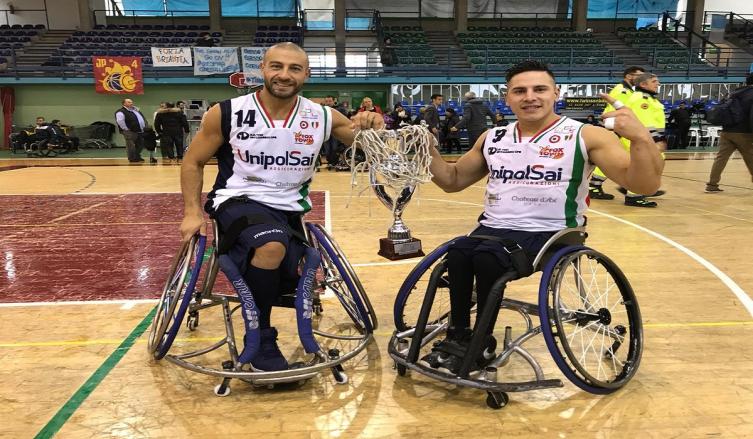 Básquet adaptado: el Briantea84 de Berdún y Esteche se quedó con la Copa Italia
