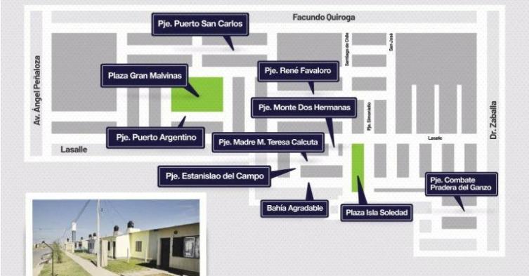 Pasajes y plazas tendrán nombres de batallas de Malvinas