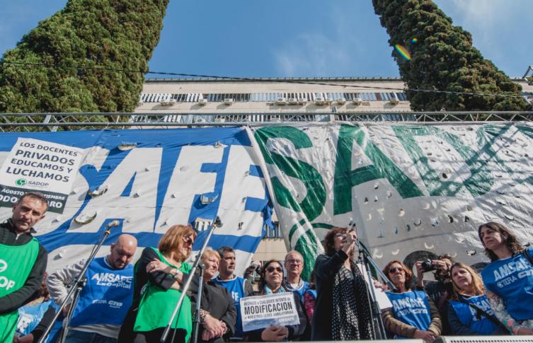 Paritarias: Se realiza la jornada provincial de protesta