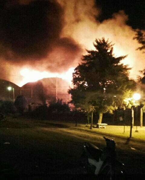 Se incendió la papelera en Tacuarendí 