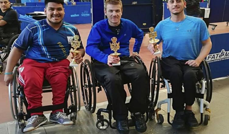 Tenis de mesa adaptado: Elías Romero, ganador de la segunda fecha del Torneo Nacional