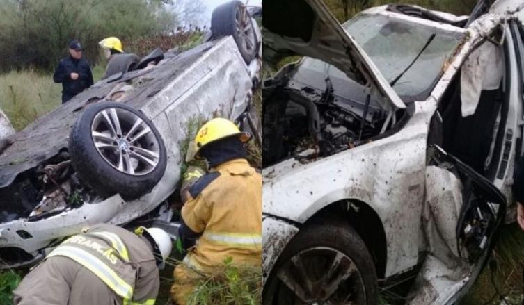 Un muerto tras el despiste y vuelco de un auto