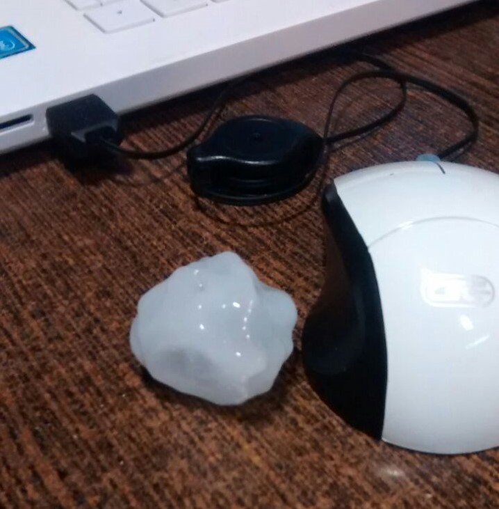 Una fuerte granizada cayó en Santa Fe