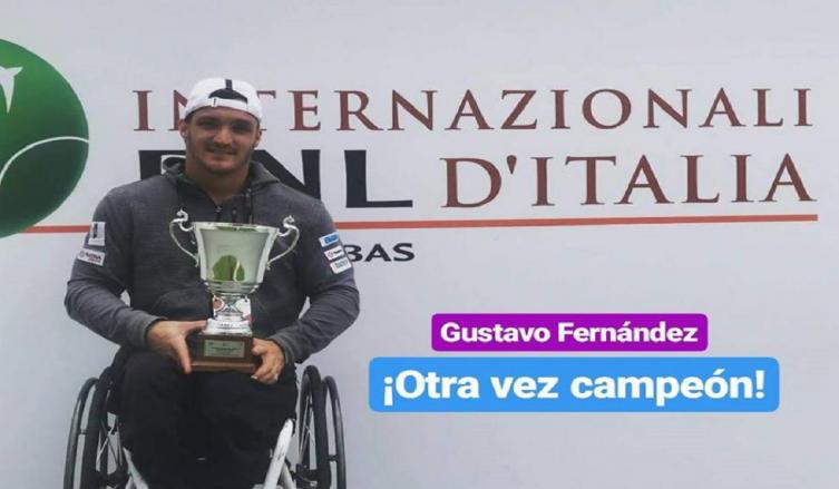 Tenis adaptado: ¡Gustavo Fernández, Campeón en Roma!