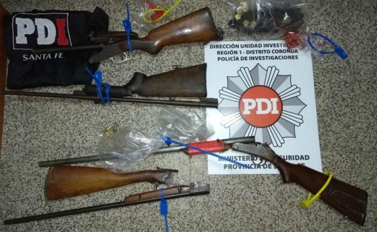Cinco detenidos tras un allanamiento en Coronda