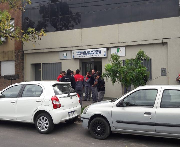 Movilización de repartidores de gas