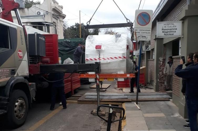 Llegó el resonador al Hospital Cullen
