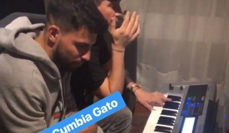 El encuentro a pura cumbia entre el Kun Agüero y Pablo Lescano