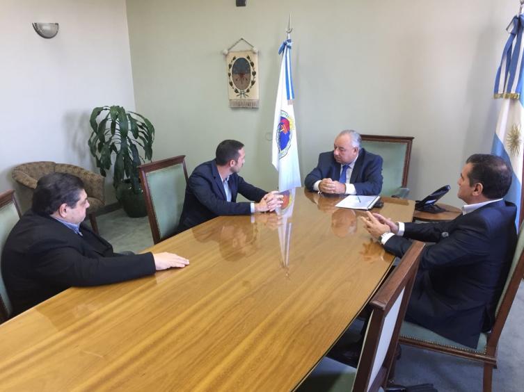 Rafael Gutiérrez recibió al intendente Pablo Corsalini