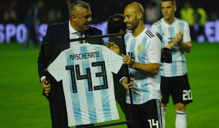 Argentina-Haití: Javier Mascherano se convirtió en récord