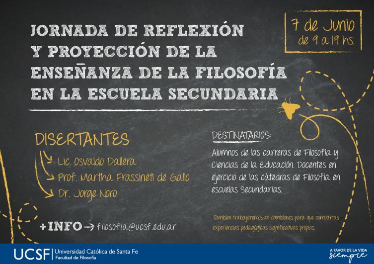 Enseñar la Filosofía en la escuela secundaria