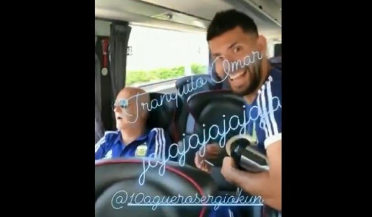 No te duermas con el Kun: la broma de Agüero a un ayudante de la selección