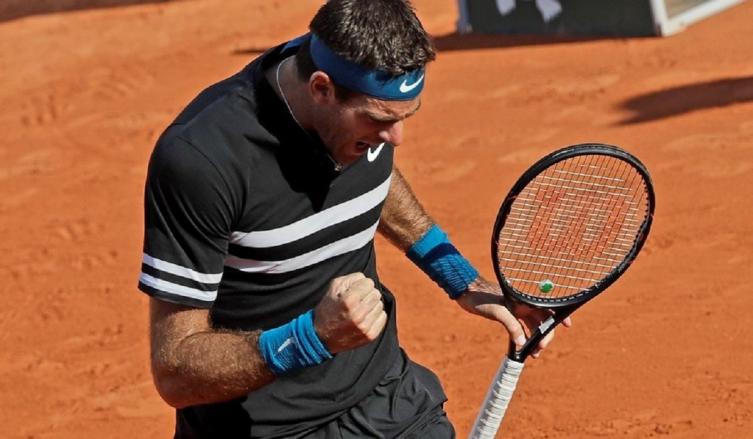 Del Potro llegó a octavos de Roland Garros con un contundente triunfo