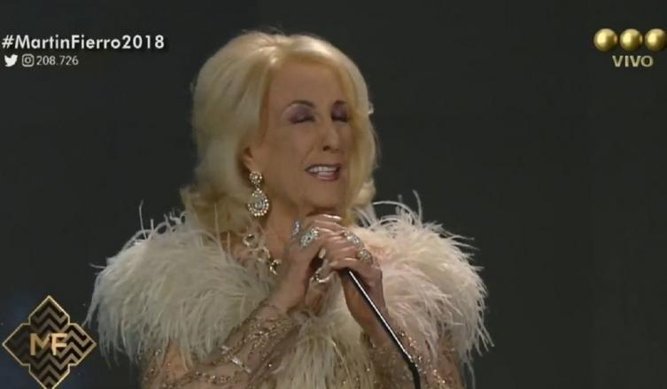 Martín Fierro 2018: Mirtha Legrand, al borde de las lágrimas en un emotivo homenaje