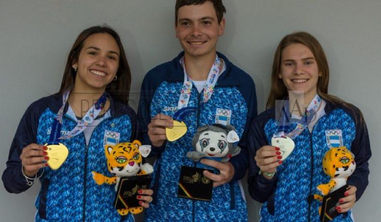 Rifle de Aire: La santafesina Volkart ganó medalla de plata y Russo y Eberhardt oro