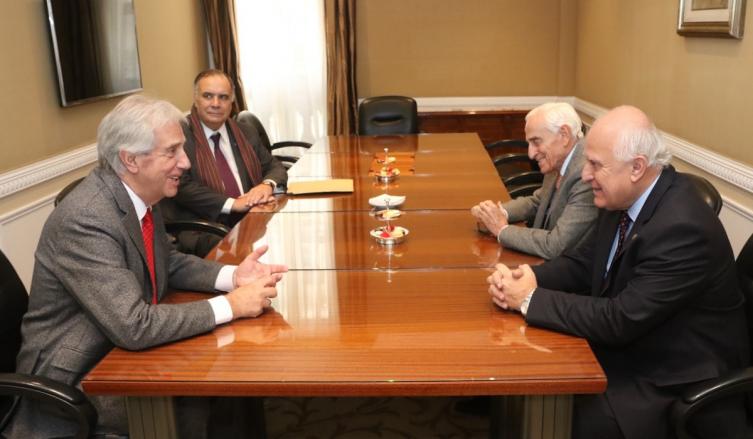 Lifschitz se reunió con el presidente de Uruguay, Tabaré Vázquez 