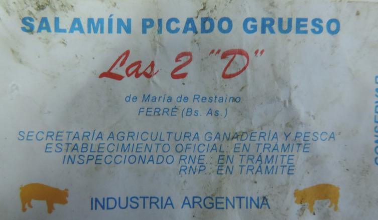 Prohibido el “Salamín picado grueso Las 2 “D”  