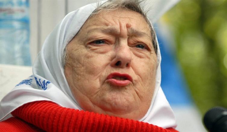 Bonafini protestó para que Jones Huala pueda celebrar una ceremonia mapuche