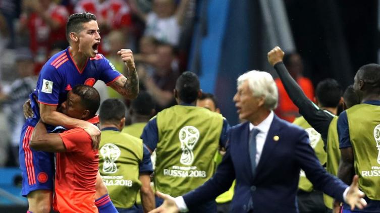 Colombia goleó a Polonia y sigue vivo en el Grupo H