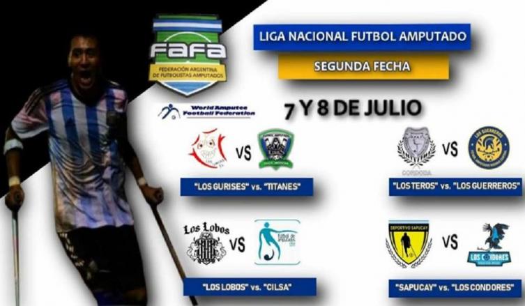 Fútbol para amputados: se viene la segunda fecha de la Liga Nacional