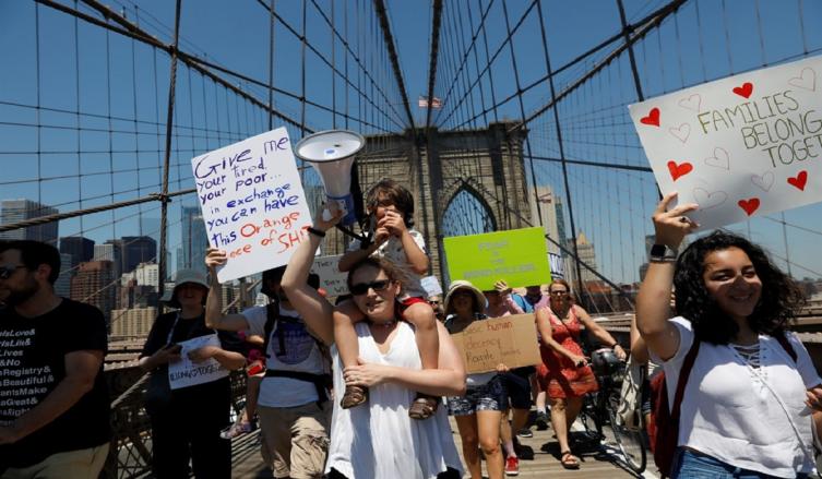 EE.UU.: marchas en varias ciudades contra Trump por la separación de familias en la 