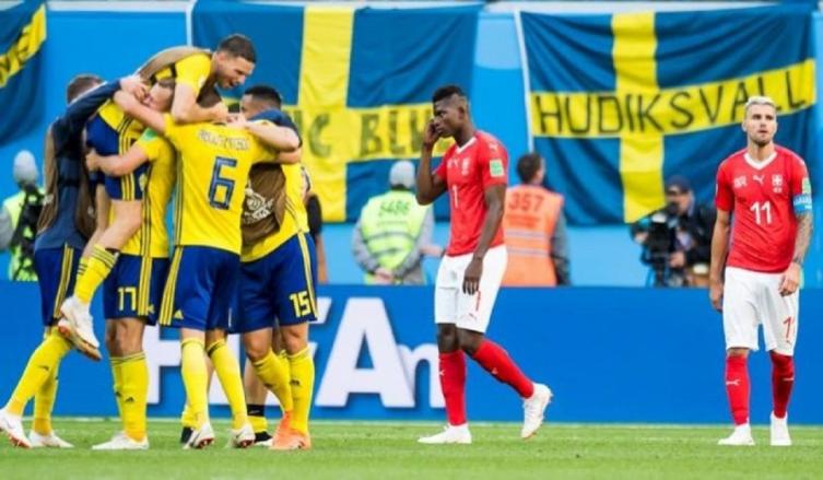 Suecia venció a Suiza y está entre los ocho mejores del Mundial