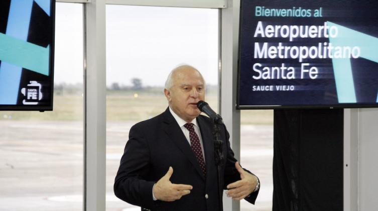 Lifschitz presentó el Aeropuerto Metropolitano Santa Fe