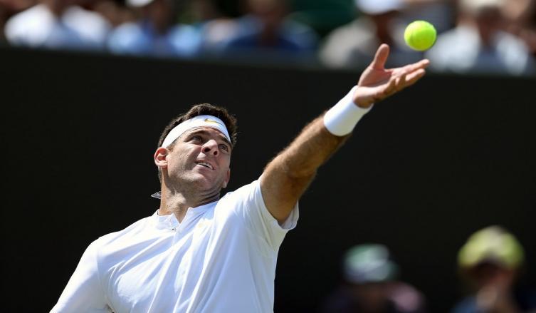 Del Potro aplastó a un rival con pergaminos e ilusiona en Wimbledon