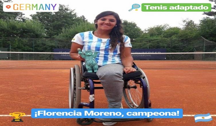 Tenis adaptado: Moreno, campeona en Alemania