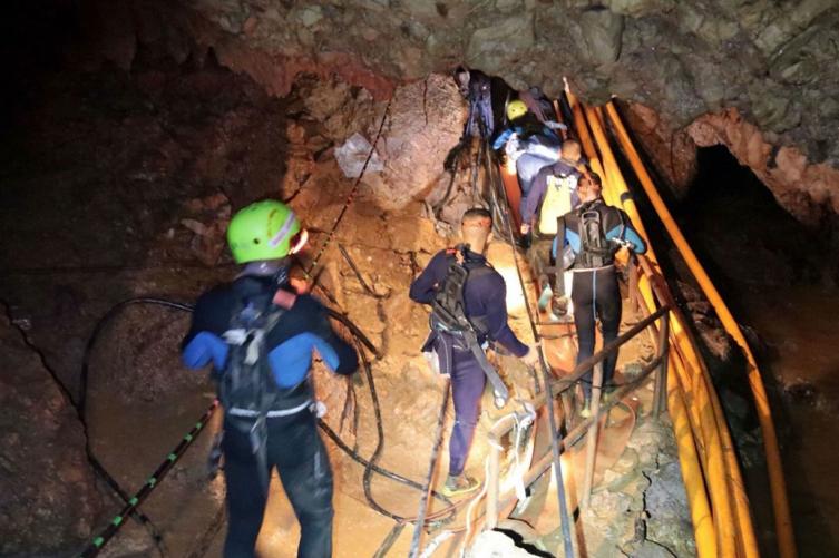 Ya son 11 los chicos rescatados en la cueva de Tailandia