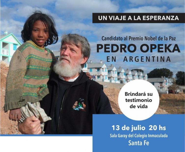 El Padre Pedro Opeka dará una charla en Santa Fe
