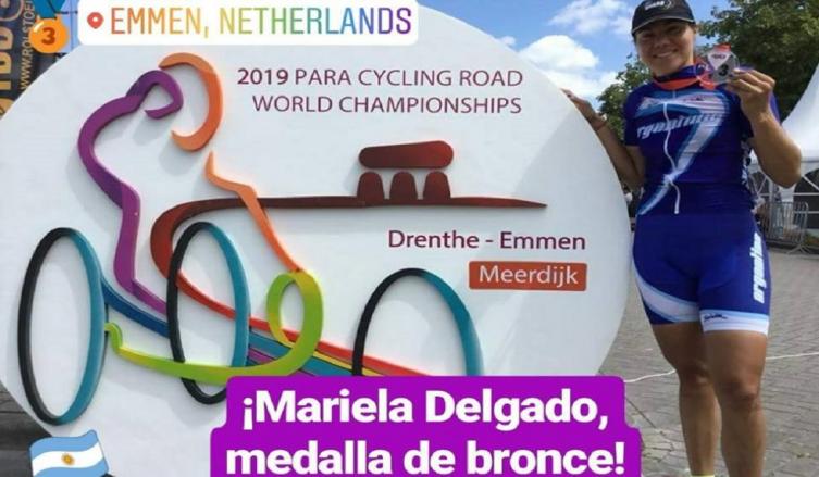 Paraciclismo: Mariela Delgado, medalla de bronce en Holanda