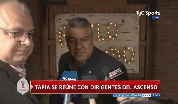 Claudio Tapia habló sobre Sampaoli por primera vez desde la eliminación