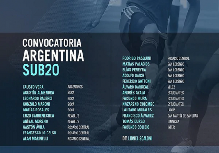 Se confirmó la lista del Sub 20 para el torneo de L´Alcudia 