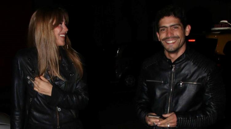A Jimena Barón y Rodrigo Romero se los vio súper acaramelados