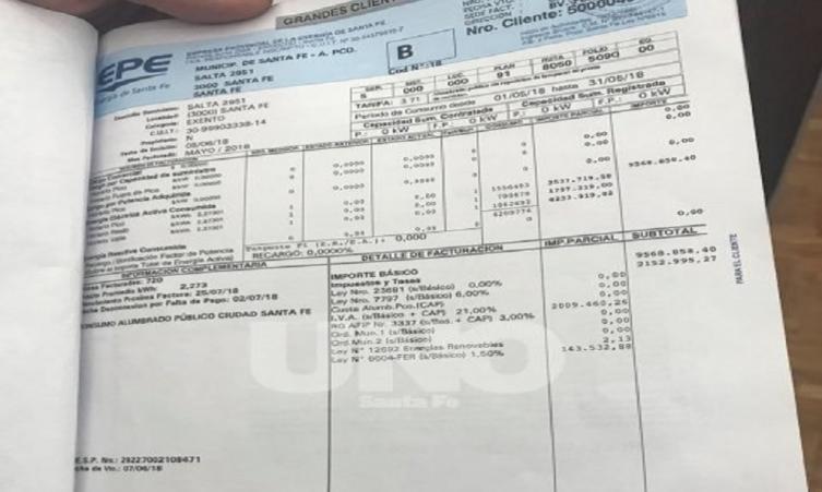 La Municipalidad le debe 30 millones a la EPE 