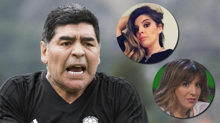 Otro polémico gesto de Diego Maradona en contra de Dalma y Gianinna