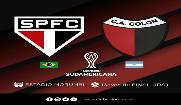 San Pablo-Colón, Copa Sudamericana: horario, TV y formaciones