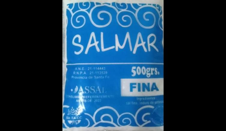 Prohibió la sal de la marca “salmar” 
