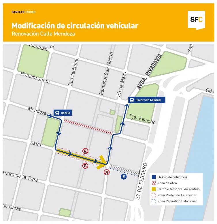 Se reordena el tránsito en el Microcentro 