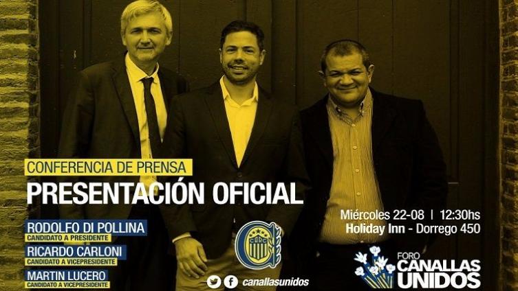 El oficialismo canalla presenta públicamente su lista