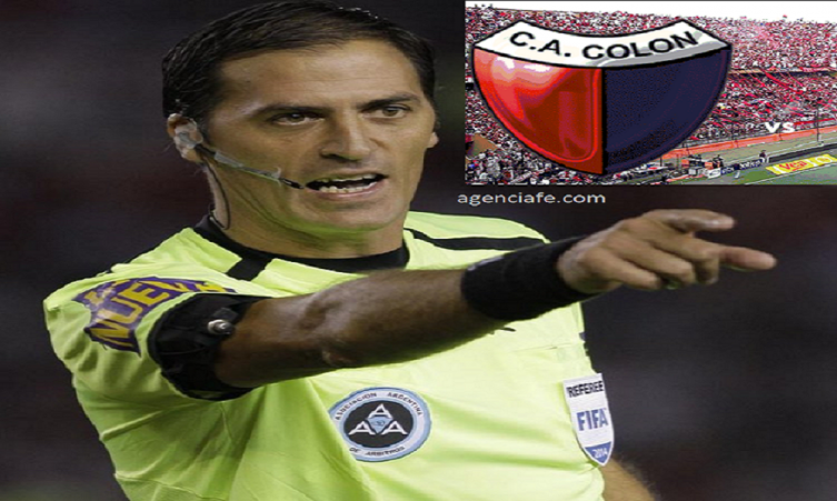 Colón con Rapallini como árbitro