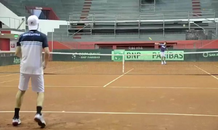 Catorce años después, Gaudio y Coria volvieron a enfrentarse en una cancha de tenis