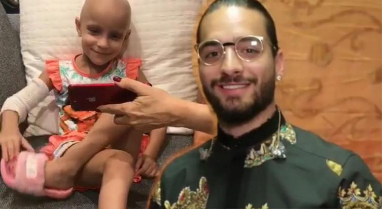 Maluma le calentó el alma a una pequeña fan argentina que padece cáncer 