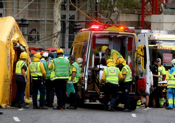 Un muerto por un derrumbe en el hotel Ritz de Madrid