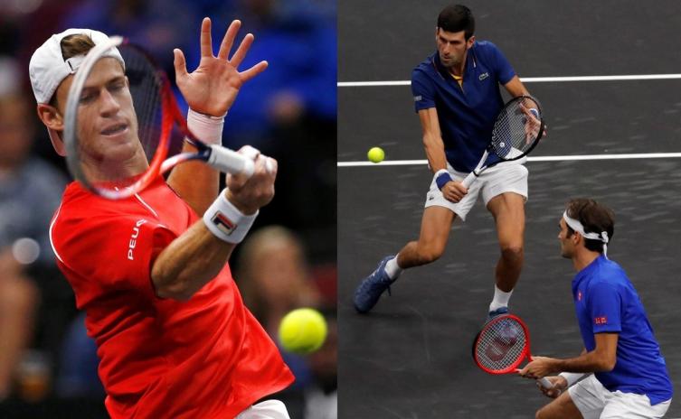 Derrotas de Schwartzman y de la dupla Federer-Djokovic en el primer día de Laver Cup