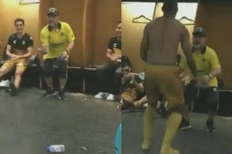 El baile de Maradona en el vestuario que estalló en las redes